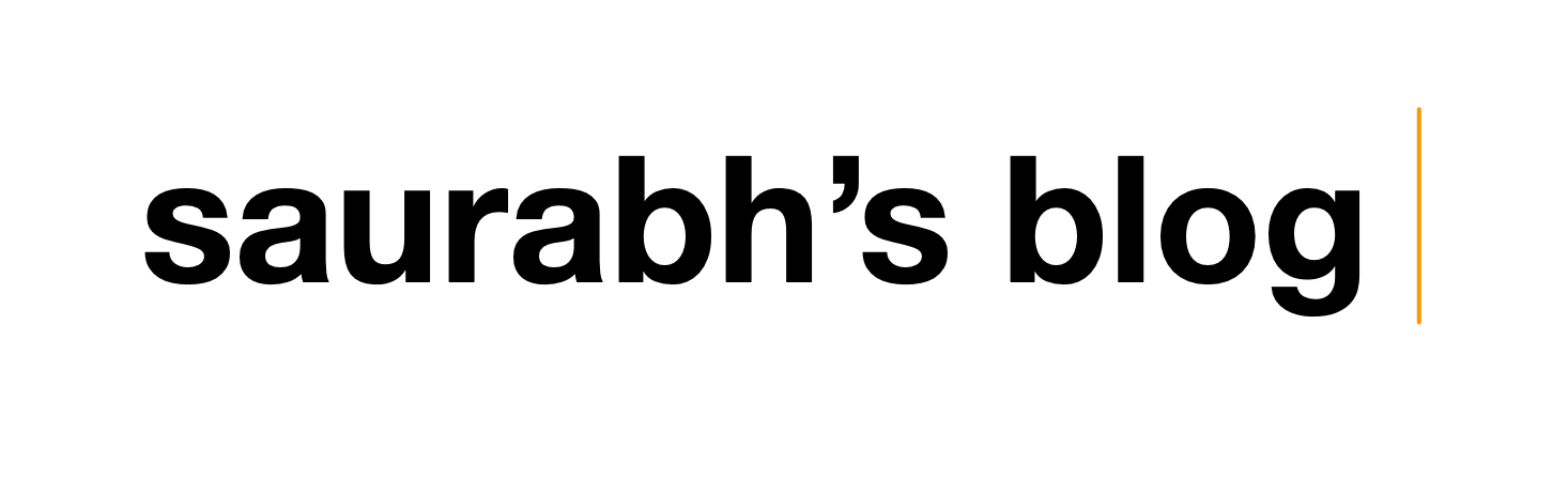 Saurabh's Blog